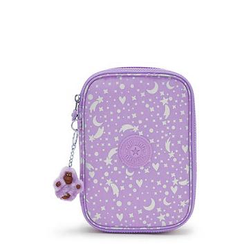 Kipling 100 Pens Printed Case Bags Galaxy Metallic | AU 1891TC